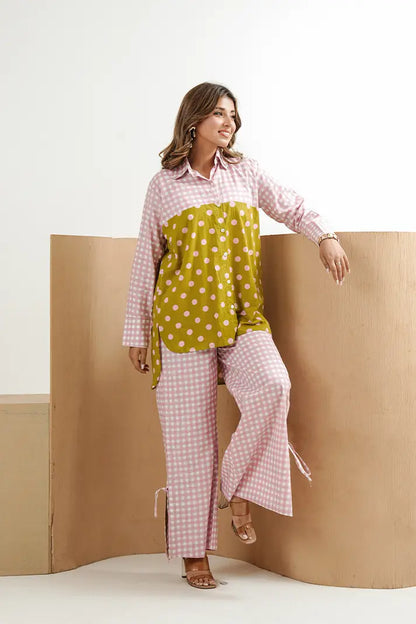 Pink Pop Polka Co-Ord Cotton Set