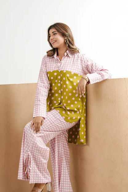Pink Pop Polka Co-Ord Cotton Set