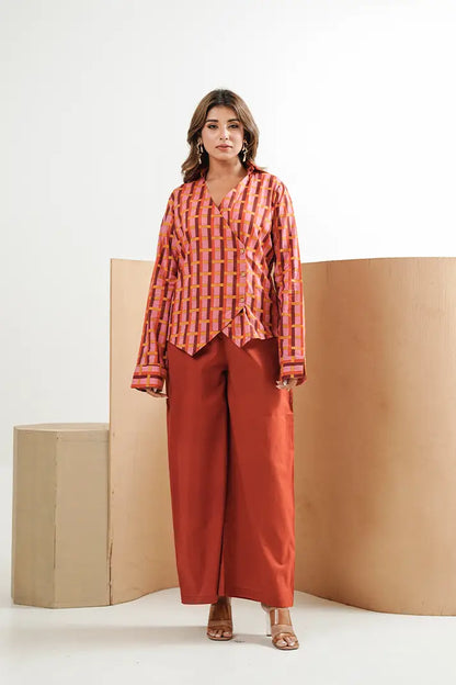 Geometric Glow Cotton Co-Ord Set