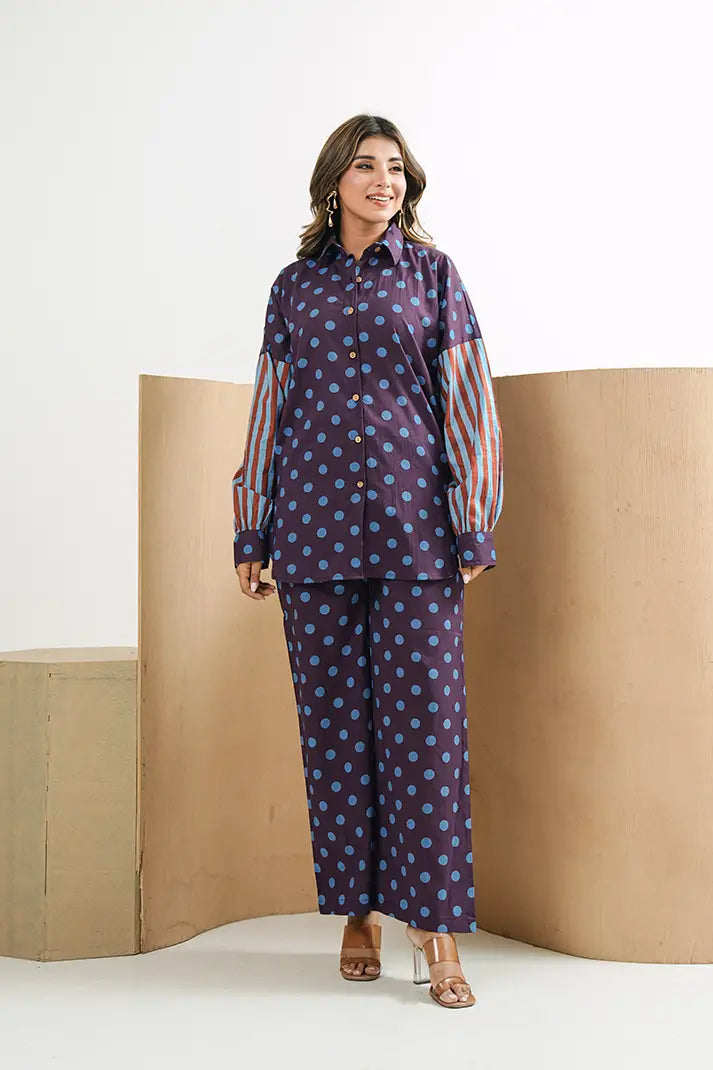 Blue Dot Muse Cotton Coord Set