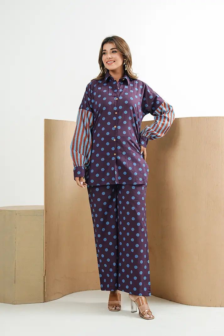 Blue Dot Muse Cotton Coord Set