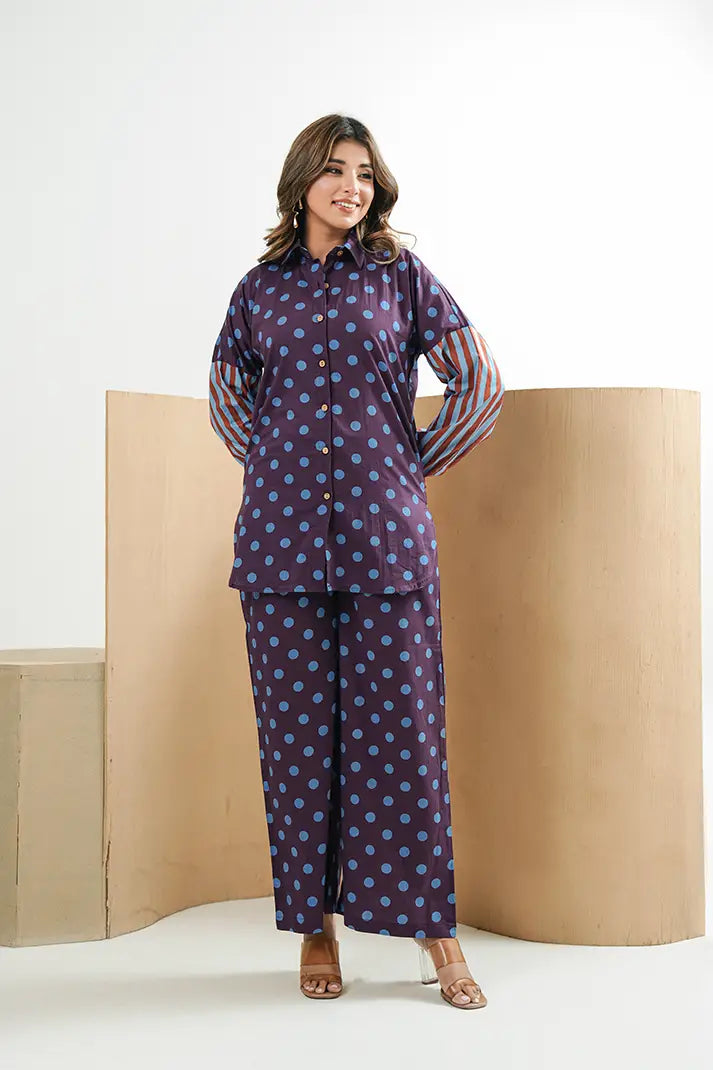 Blue Dot Muse Cotton Coord Set