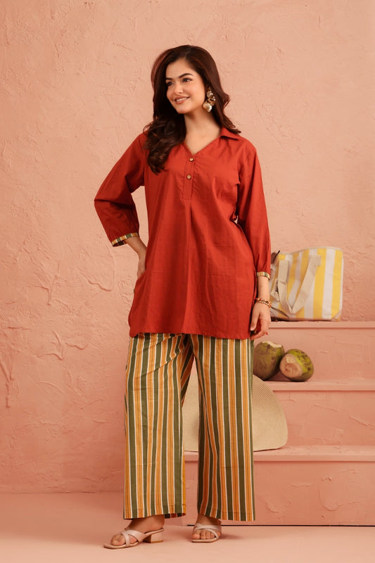 Terracotta Trails Cotton Coord Set