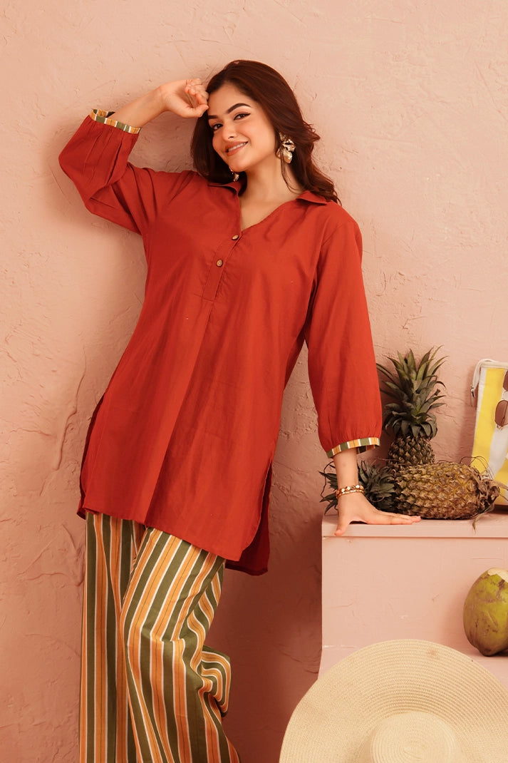 Terracotta Trails Cotton Coord Set