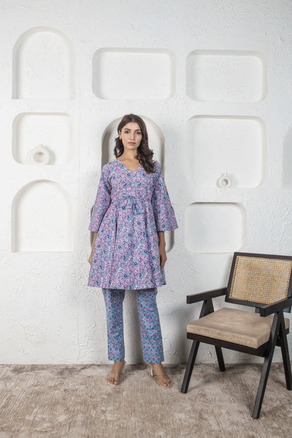 Waterlily Cotton Kaftan Coord Set