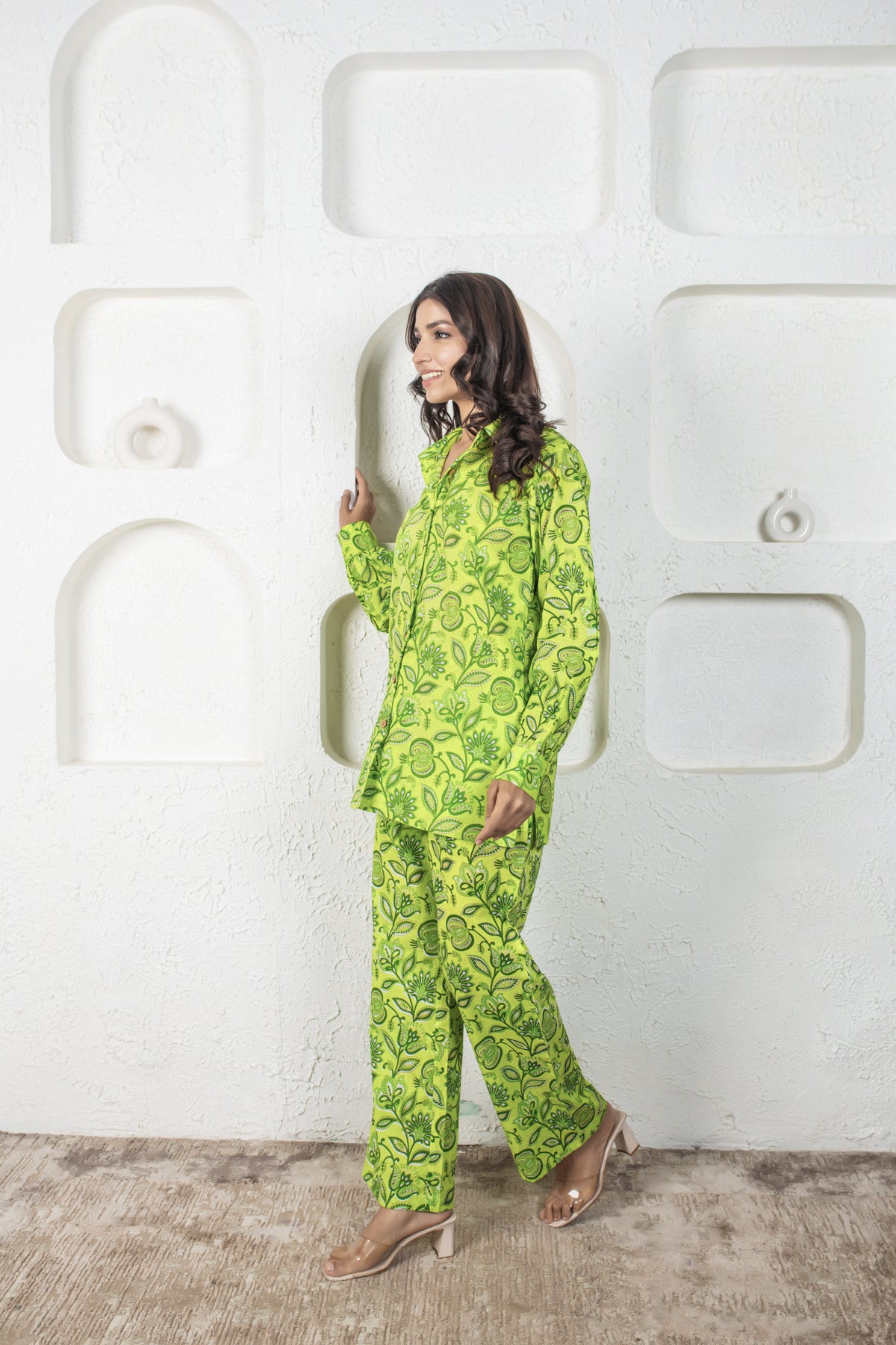 Pear Green Cotton Coord Set