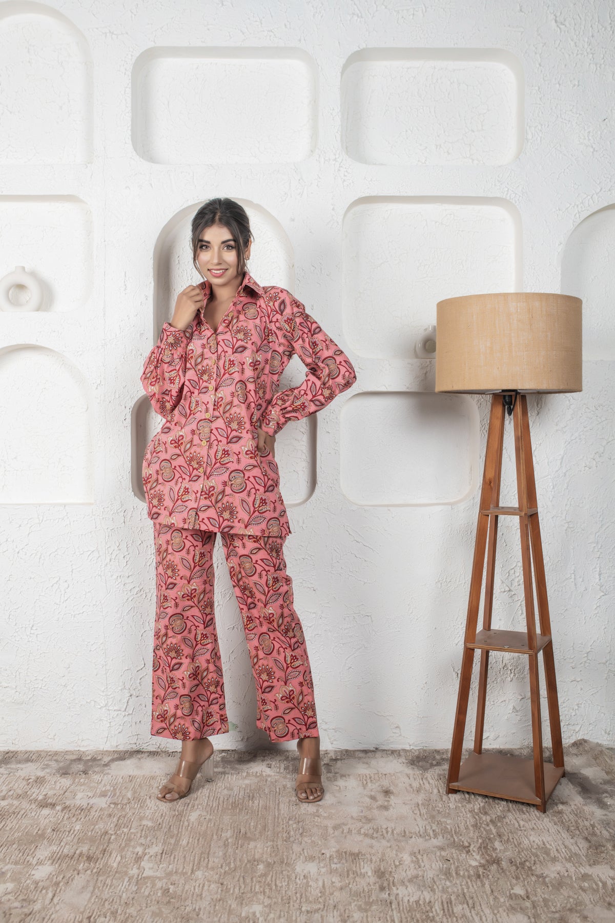 Tint of Red Cotton Coord Set