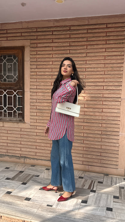 Nautical Red Stripe Shirt