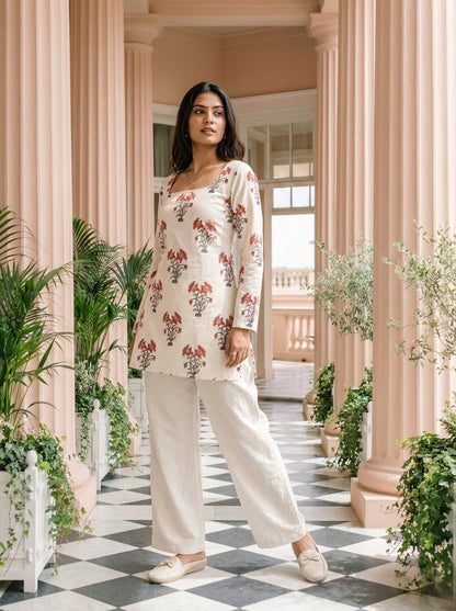 Cinnamon Square Neck Top