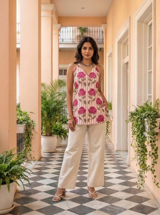 Carnation Halter Neck Top